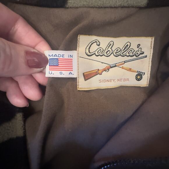 Vintage Cabela’s Camo Gore-Tex Bomber Jacket USA Unisex Med Huning Funnel Neck - Picture 7 of 10